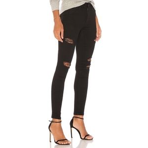 Joe’s black distressed The Icon jeans